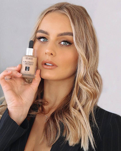 Тональный крем HD Liquid Coverage Foundation, 030 Sand Beige песочный