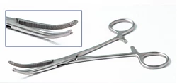 Kocher gemostatik qisqich, kavisli 210 mm