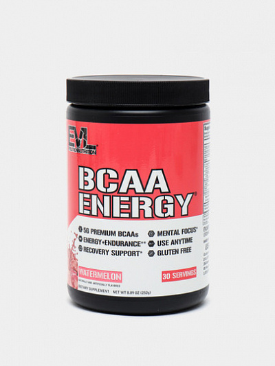 Для интенсивных тренировок BCAA Energy EVLNUTRITION 252 гр 30 порций