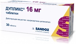 Dupliks®  tabletkalari 16mg N30