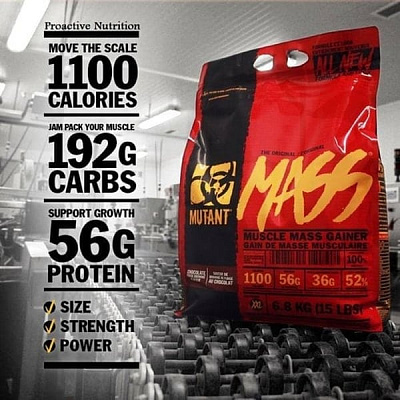 Гейнер для массы Mutant mass 2.3 кг:uz:Weight Gainer Mutant massasi 2,3 kg