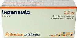 INDAPAMID 0,0025 tabletkalari N30