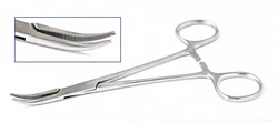 Gemostatik qisqich, bo'shliq bo'ylab kavisli, Mosquito turi 150 mm