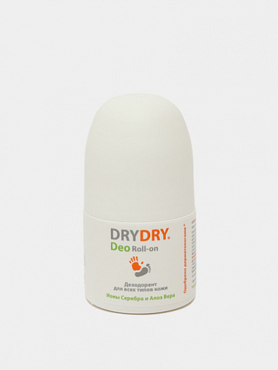 Дезодорант для всех типов кожи DRYDRY Deo Roll-on, с ионами серебра и алоэ вера