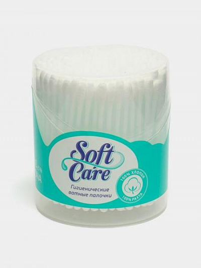 Ватные палочки "Softcare", "Kippers" 200 шт:uz:Paxta tayoqchalari "Softcare", "Kippers" 200 dona