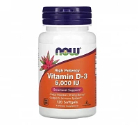 Endi ovqatlar, D3 vitamini, 5000 IU, 125 mkg, 120 kapsula