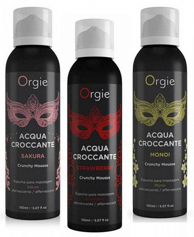 Пенка для массажа Orgie Acqua Croccante Strawberry:uz:Orgie Acqua Croccante qulupnay massaj ko'pik