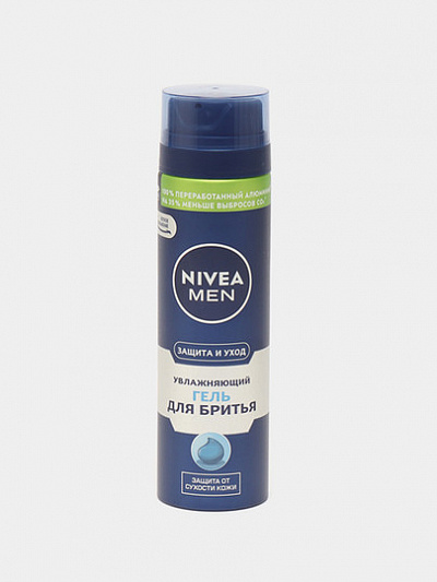 Гель для бритья Nivea Men, Увлажняющий, Защита и Уход