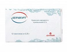 KERAVORT 0,25 krem 5% N12