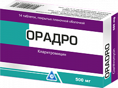 ORADRO tabletkalari 250mg N14