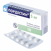 LORDESTIN tabletkalari 5mg N10