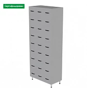 Шкаф картотечный лабораторный 800-ШК