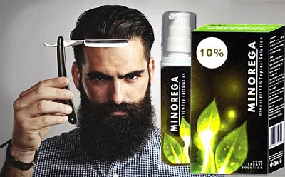 Minorega 10% для роста бороды и волос:uz:Minorega soch o'sishi stimulyatori 10%