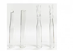 9-425, 350 mkl tishli Vial uchun tekis pastki shisha qo'shimchalar