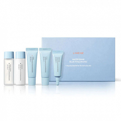 Уходовый мини-набор за нормальной и сухой кожей Laneige Water Bank Blue Hyaluronic Kit