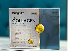 Dengiz kollagen Day2Day The Collagen Beauty Fish (7 g 30 gilos ta'mi bilan paketlar)