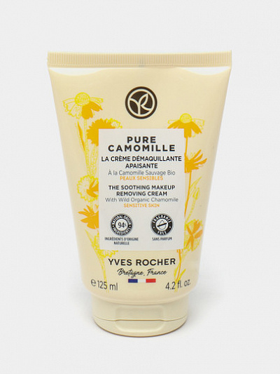 Успокаивающий крем для снятия макияжа Yves Rocher Pure Camomille, 125 мл