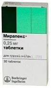 MIRAPEKS 0,00025 tabletkalari N30