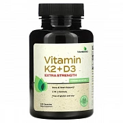 FutureBiotics, Vitamin K2 + D3, Extra Strength, 120 kapsula