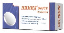 NIMID FORTE tabletkalari 100mg/2mg N10