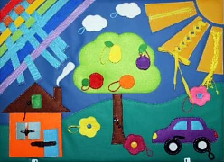 Bolalar qo'l mahorati stendi