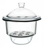 Эксикатор лабораторный с фарфоровым поддоном разных диаметров:uz:Turli diametrli chinni patnisli laboratoriya eksikatori