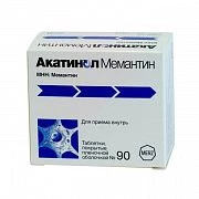 AKATINOL MEMANTIN 0,01 tabletkalari N90