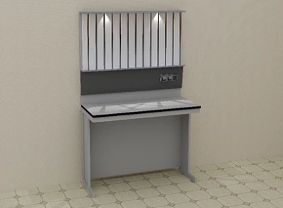 Стол лабораторный (титровальный) 1300*650*1800 мм:uz:Laboratoriya jadvali (titrlash) 1300*650*1800 mm