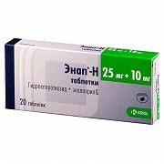 ENAP N tabletkalari 10mg/25mg N20