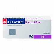 EKVATOR tabletkalari 20mg/5mg N30