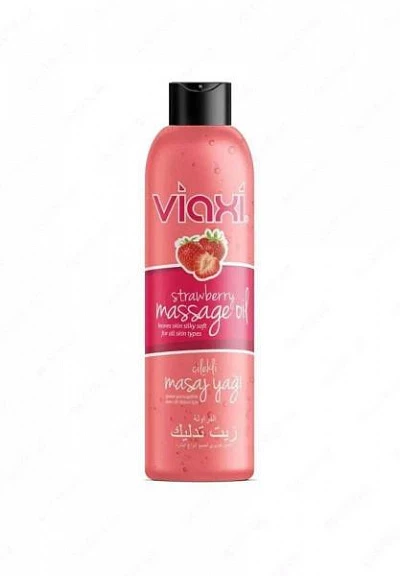 Массажное масло VIAXI с ароматом клубники, 177 мл