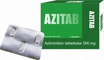 AZITAB tabletkalari 500mg N3
