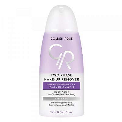 Средство для снятия макияжа с глаз two phase make-up remover 3358 Golden Rose:uz:Ikki fazali bo'yanish tozalash vositasi 3358 Golden Rose
