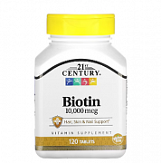 21-asr, Biotin, 10 000 mkg, 120 tabletka