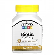 21-asr, Biotin, 10 000 mkg, 120 tabletka