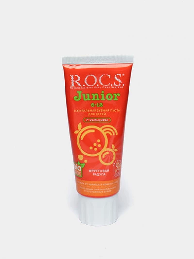 Зубная паста R.O.C.S. Junior Фруктовая радуга, 74 г