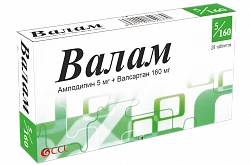 ВАЛАМ таблетки 5/160мг N28