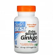 Diyetik qo'shimchalar Doktorlar Best, Ginkgo Extra Strength, 120 mg, 120 Veg Kapsulalar