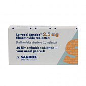 LETROZOL SANDOZ tabletkalari 2,5mg N30