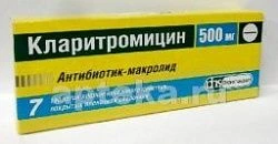KLARITROMISIN 0,5 tabletkalari N7