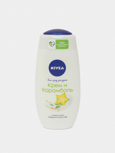 Крем-гель для душа для женщин Nivea Крем и Карамболь, 250 мл