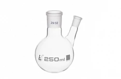 Dumaloq tubli kolba, ikki tomoqli 250 ml 