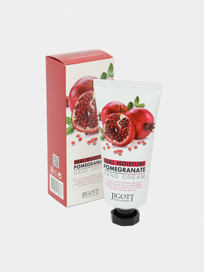 Увлажняющий крем для рук с экстрактом граната Jigott Real Moisture Pomegranate, 100мл