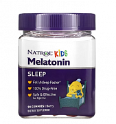 Natrol Melatonin, Bolalar, 4+, Berry Flavor, 90 Gummies