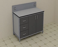 Стол лабораторный  1200*650*1050  мм, модель 3:uz:Laboratoriya stoli 1200*650*1050 mm, 3-model