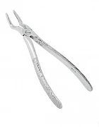 Yuqori jag'ning ildizini olish uchun N°51A uchun tor jag'lar bilan ekstraksiya qisqichlari