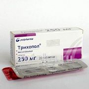 Trihopol tabletkalari 0,25g N20
