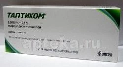 TAPTIKOM ko'z tomchilari 0,3ml 0,0015%+0,5% N30