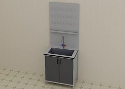 Laboratoriya stoli-lavabo 1100*650*2000 mm