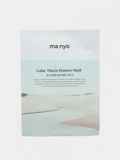 Осветляющая тканевая маска с ниацинамидом Manyo Galac Niacin Essence Mask